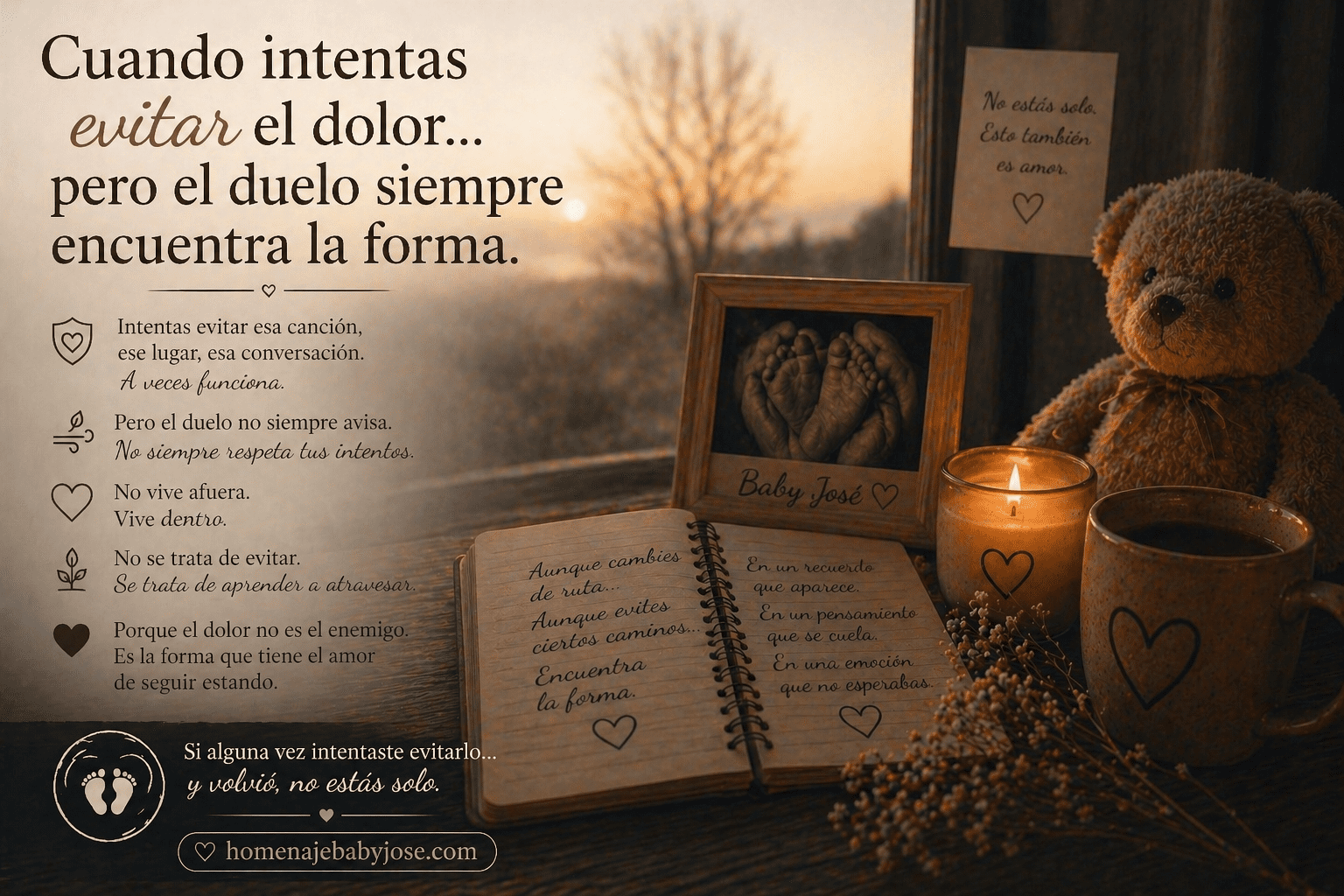 Cuando intentas evitar el dolor… pero el duelo siempre encuentra la forma