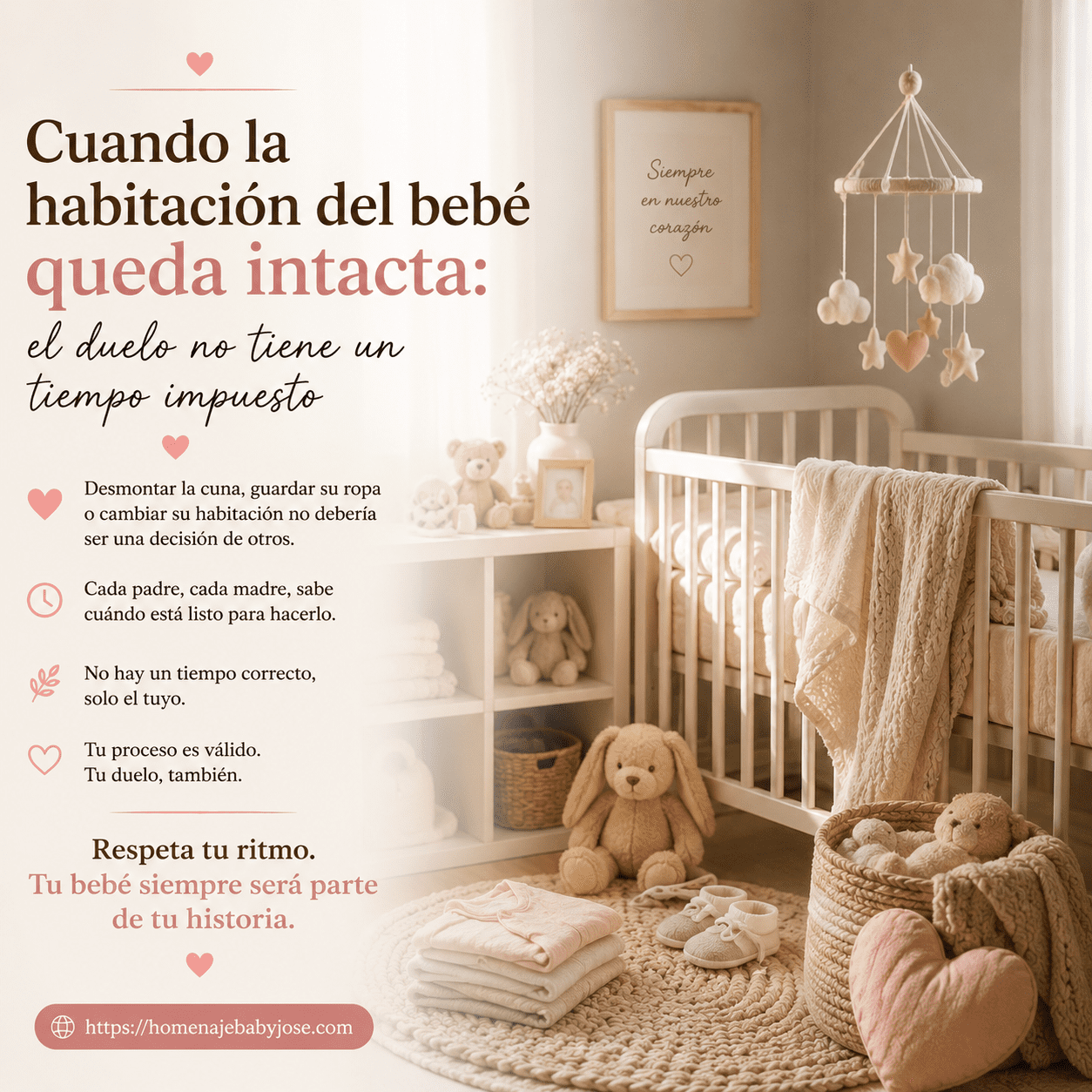 Cuando la habitación del bebé queda intacta: el duelo no tiene un tiempo impuesto