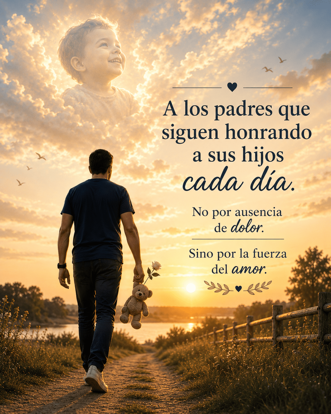 Padres a quienes siguen honrando a sus hijos desde el amor apesar de todo